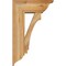 Ekena Millwork Imperial Traditional Rough Sawn Bracket w/ Offset Brace, Western Red Cedar, 8"W x 20"D x 32"H BKT0806X20X32IMP01RWR - alternate 2
